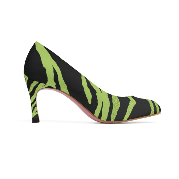 Tayrona Green Tiger Stripe Women's High Heels