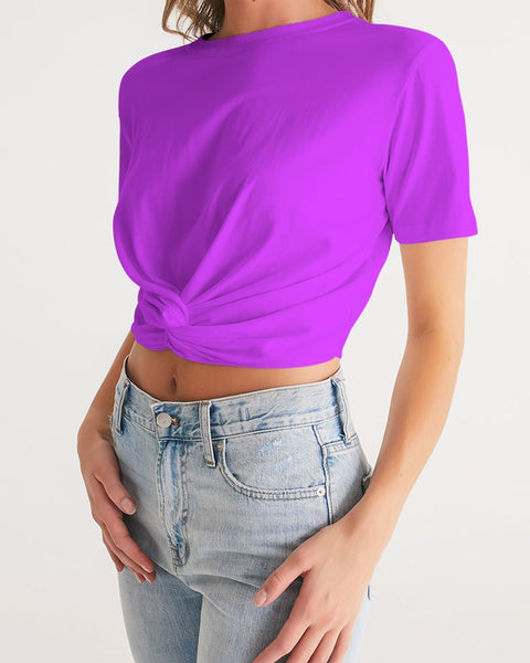 Tayrona Women's Twist-Front Cropped Tee