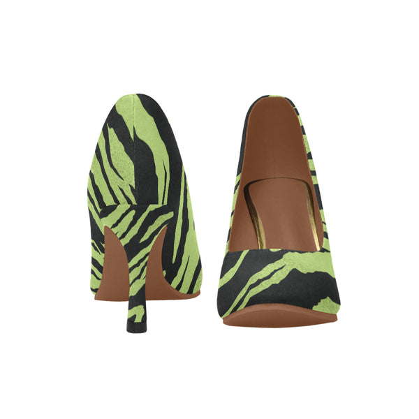 Green_Tiger Women's High Heels (Model 048)