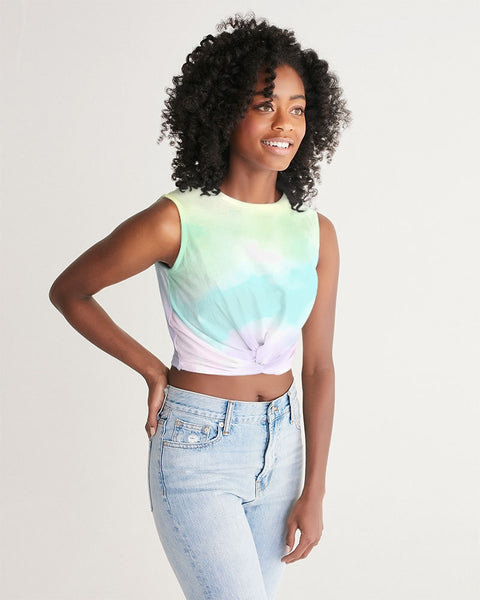 tiedie light Women's Twist-Front Tank