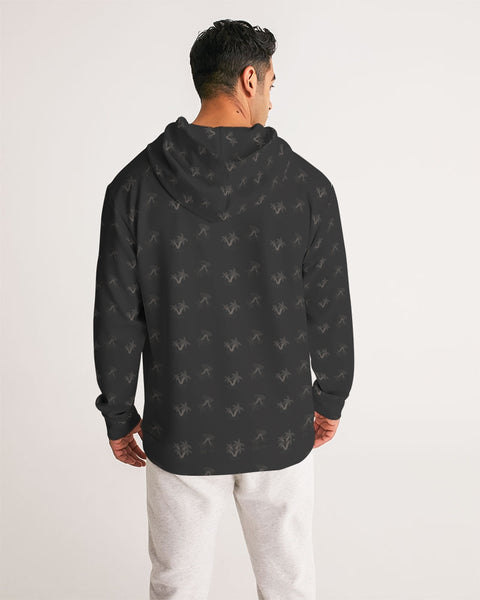 black palm pattern Men's Hoodie