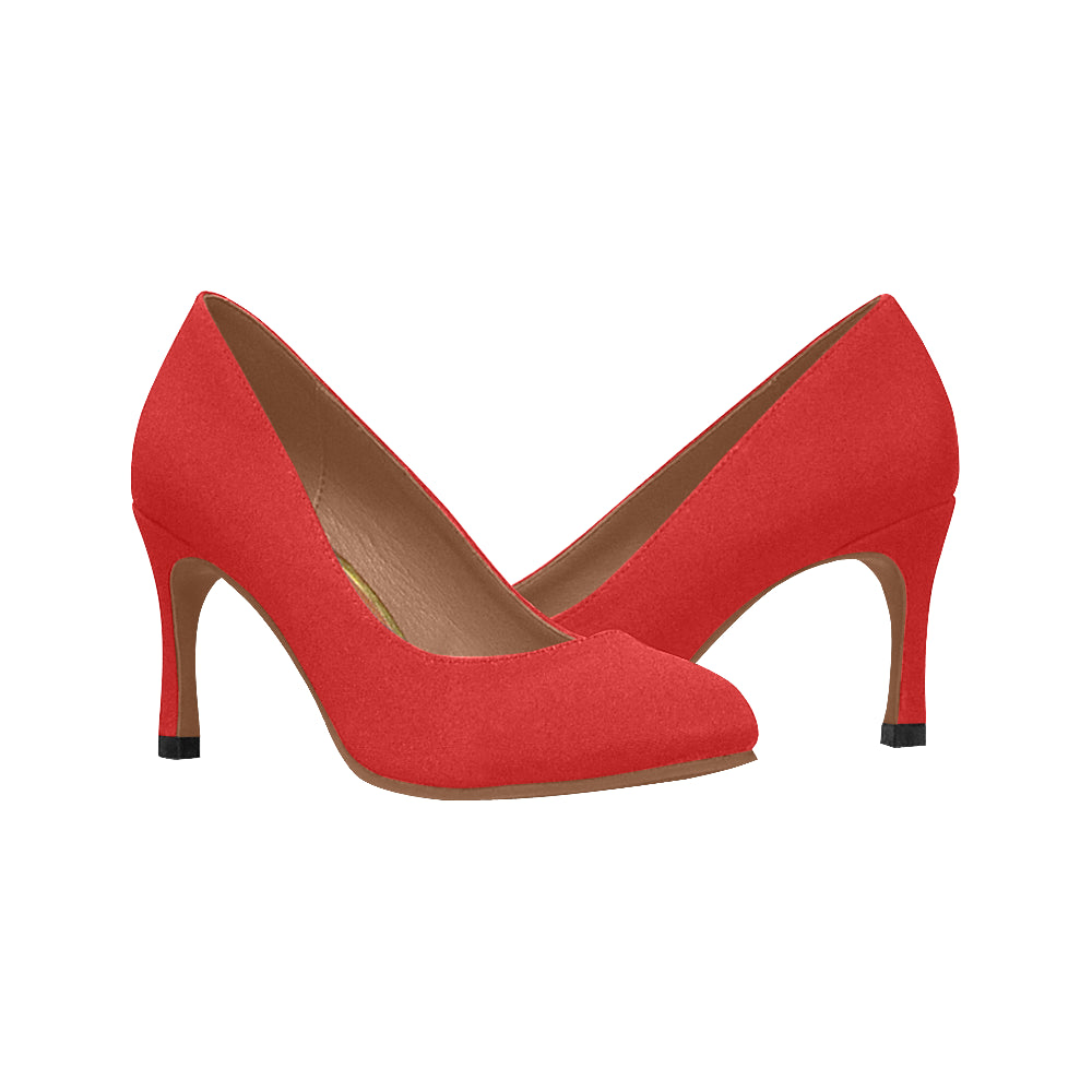 red Women's High Heels (Model 048)