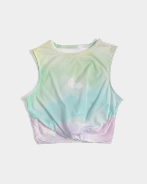 tiedie light Women's Twist-Front Tank