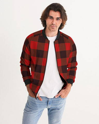 Tayrona Flannel Pattern Bomber Jacket
