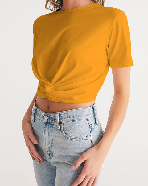 Tayrona Women's Twist-Front Cropped Tee