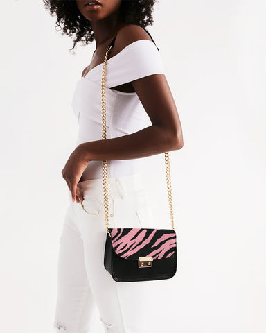 Tayrona Pink Tiger Stripe Small Shoulder Bag