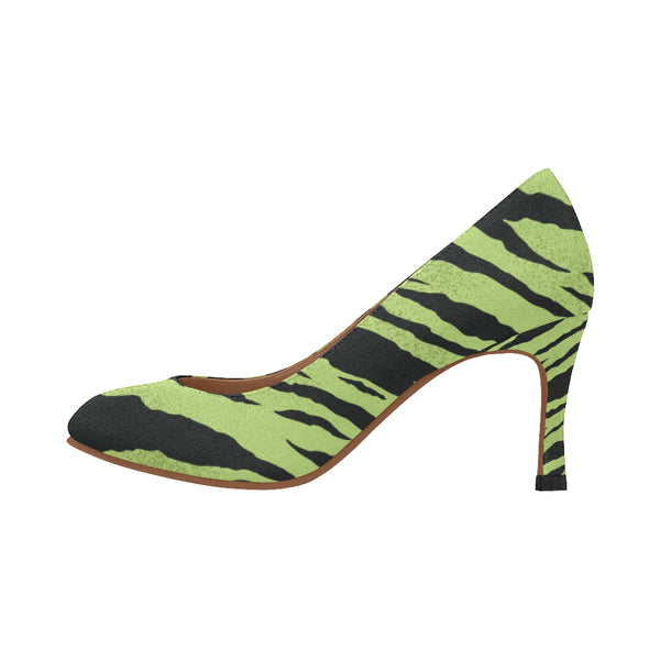 Green_Tiger Women's High Heels (Model 048)