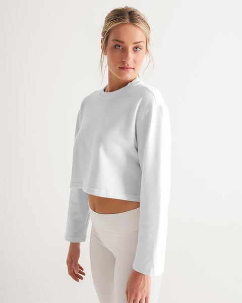 white Women's Cropped Sweatshirt