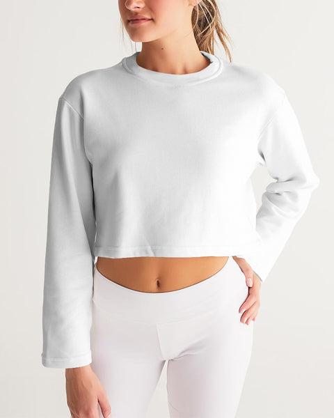 white Women's Cropped Sweatshirt
