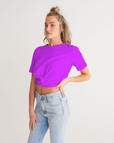 Tayrona Women's Twist-Front Cropped Tee