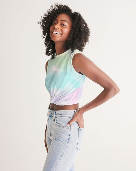 tiedie light Women's Twist-Front Tank