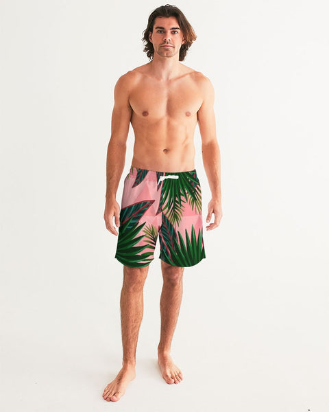 Tayrona Men's Tropical Pattern Swim Trunk