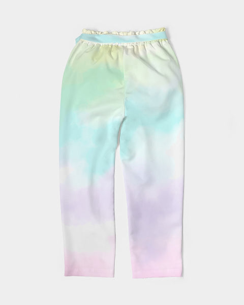 Taryona Tie-Dye light Women's Belted Tapered Pants