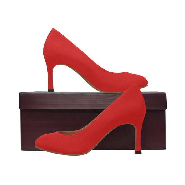 red Women's High Heels (Model 048)