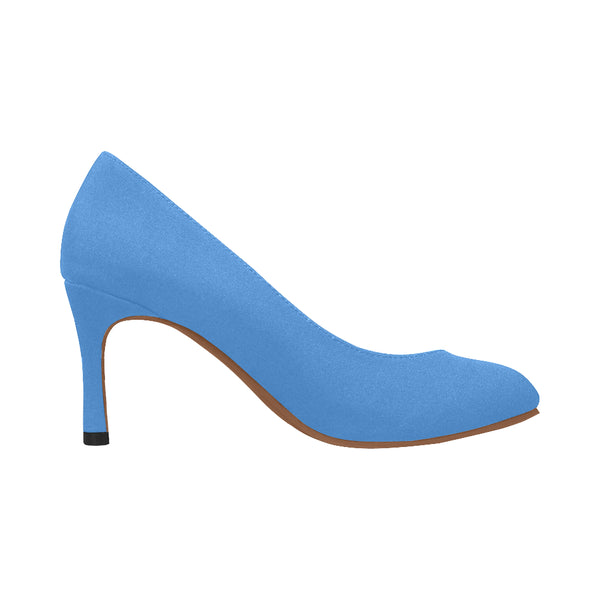 blue Women's High Heels (Model 048)