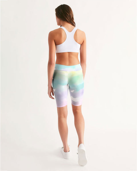 Tayrona Tie-Dye Women's Mid-Rise Bike Shorts