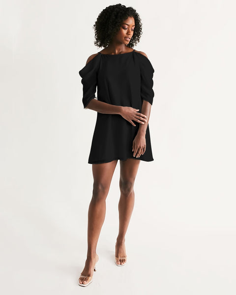 Tayrona Women's Open Shoulder A-Line Dress