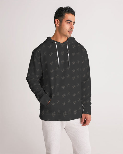 black palm pattern Men's Hoodie