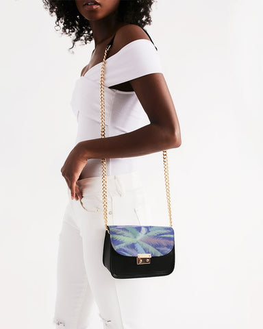 Tayrona Tropical Palm Tree Background Small Shoulder Bag