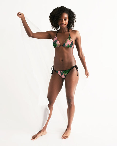 Tayrona Tropical Pattern Triangle String Bikini