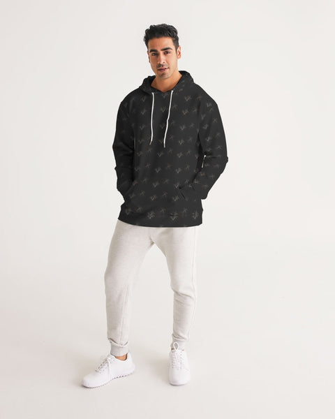 black palm pattern Men's Hoodie