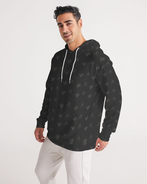 black palm pattern Men's Hoodie