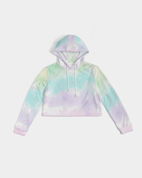 Tayrona Tie-Dye light Women's Cropped Hoodie