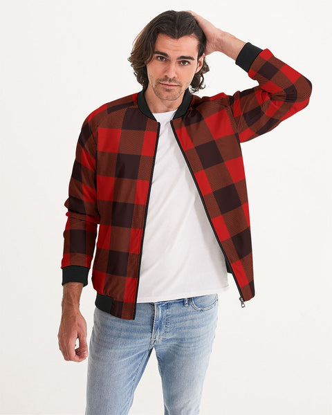 Tayrona Flannel Pattern Bomber Jacket