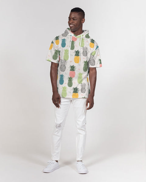 Tayrona Pineapple Men's Premium Heavyweight Short Sleeve Hoodie