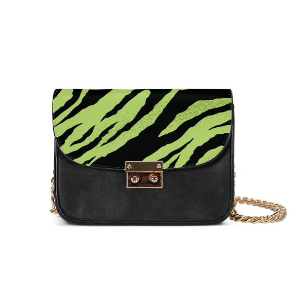 Tayrona Green Tiger Stripe Small Shoulder Bag