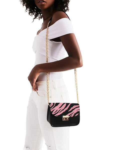 Tayrona Pink Tiger Stripe Small Shoulder Bag