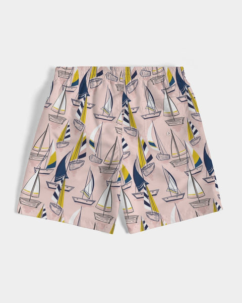 sailboat pattern Men's Swim Trunk