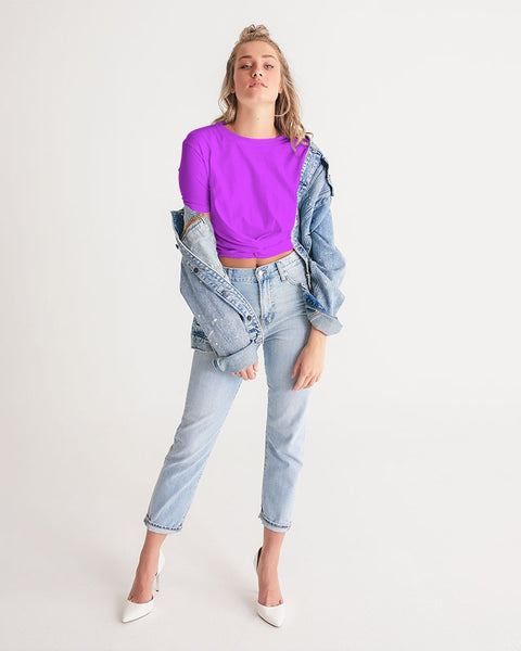 Tayrona Women's Twist-Front Cropped Tee