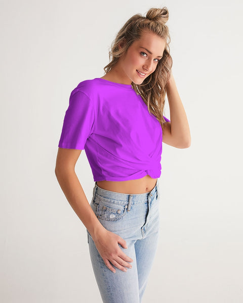 Tayrona Women's Twist-Front Cropped Tee