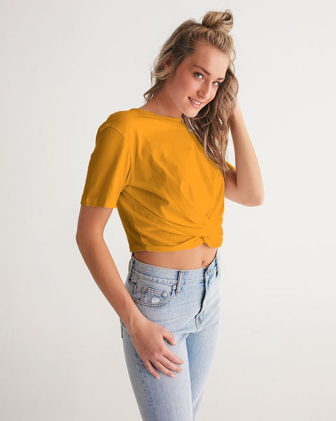 Tayrona Women's Twist-Front Cropped Tee