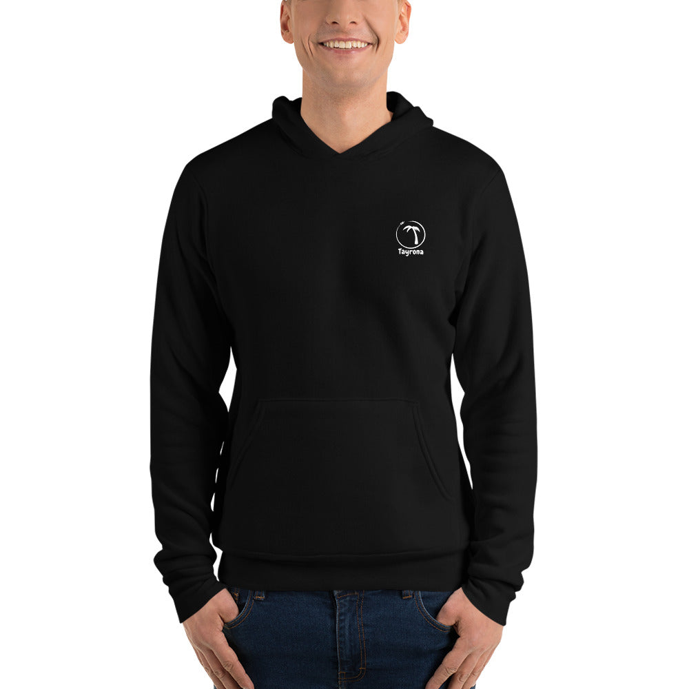 Tayrona Men's Pullover Hoodie White Logo