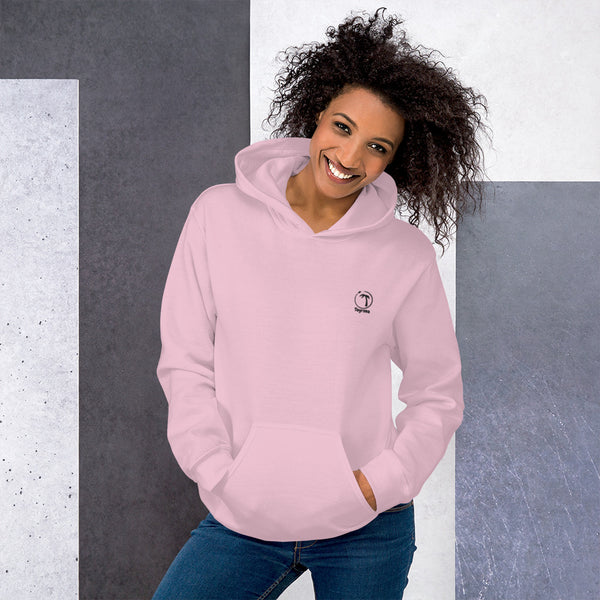 Tayrona Womens Heavy Blend Hoodie Black Logo