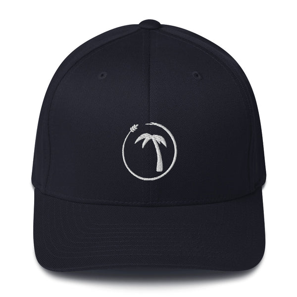 Tayrona Structured Twill Cap Flex Fit White  Logo