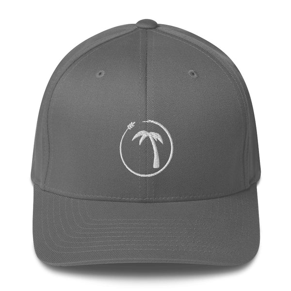 Tayrona Structured Twill Cap Flex Fit White  Logo