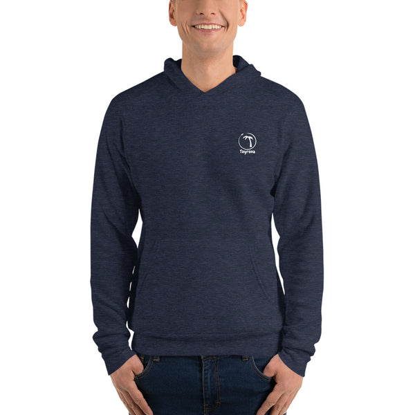 Tayrona Men's Pullover Hoodie White Logo