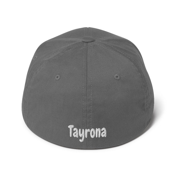 Tayrona Structured Twill Cap Flex Fit White  Logo