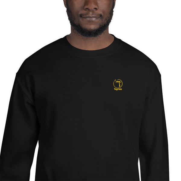 Tayrona Men's Sweatshirt Yellow Embroidery Logo
