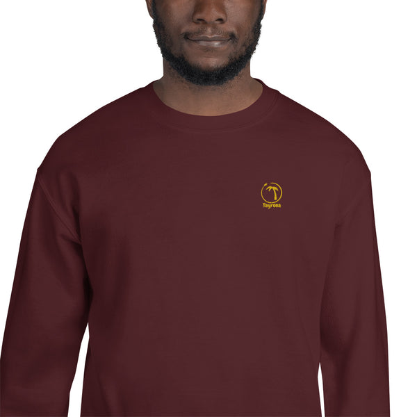Tayrona Men's Sweatshirt Yellow Embroidery Logo