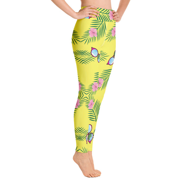 Tayrona Yellow Glasses Beach Yoga Leggings