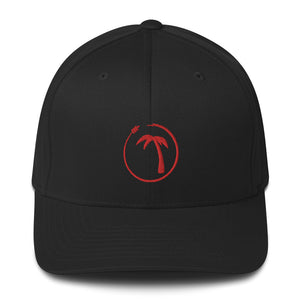 Tayrona Structured Twill Cap Flex Fit Red Logo