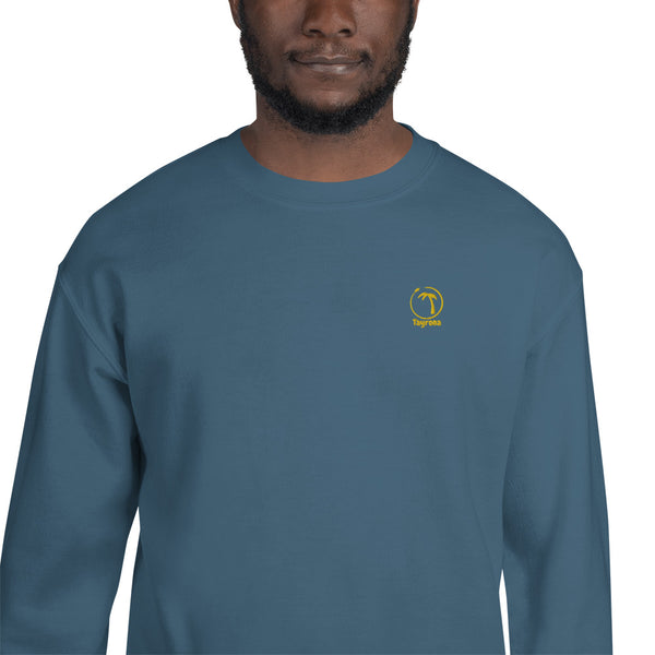 Tayrona Men's Sweatshirt Yellow Embroidery Logo