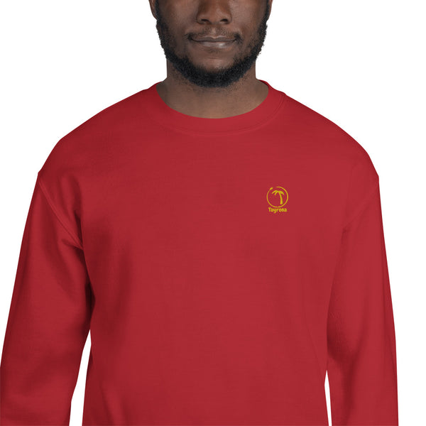 Tayrona Men's Sweatshirt Yellow Embroidery Logo