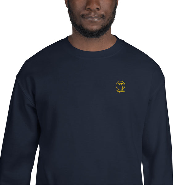 Tayrona Men's Sweatshirt Yellow Embroidery Logo