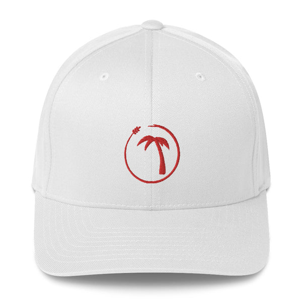 Tayrona Structured Twill Cap Flex Fit Red Logo