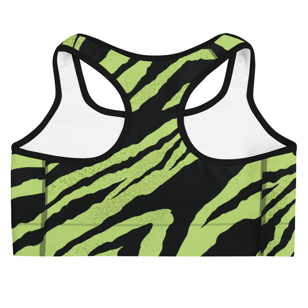 Tayrona Green Tiger StripeSports bra